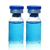 SHAOTONG 10ml Glass bottle with lid. transparent vial (B-10Pcs)