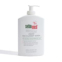 Sebamed Paraben-Free Liquid Face and Body Wash with Pump pH 5.5 Dermatologist Recommended Mild Hydrating Cleanser for Sensitive Skin 13.5 Fluid Ounces (400 Milliliters)