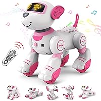 Robot Dog for Kids Age 7-8 Robot Toys Interactive Remote Control Dog Follow & Touch Function Robo Dog Pets Robotic Puppy Toys for Kids for Girls with Music Girl Toys