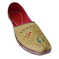 Men's Traditonal Indian Faux Leather with Embroidery Wedding Shoes
