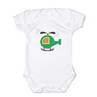 Cute Baby Clothing Helicopter White Baby Outfit