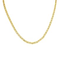 14K Yellow Gold Filled 4.2MM Mariner Link Chain with Lobster Clasp