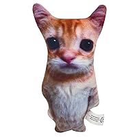 11.8-in Imitation Cardboard Cat Plush Figure, Cartoon Animal Stuffed Plush Pillow Doll, Sofa Bedroom Bed Plush Decor, for Game Fans and Friends Beautifully Gifts