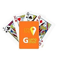 Guangzhou Geography Coordinates Travel Poker Playing Card Tabletop Board Game