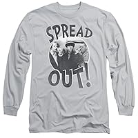 Three Stooges Long Sleeve T-Shirt Spread Out Silver Tee