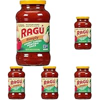 Ragu Simply Pasta Sauce, Chunky Garden Vegetable, 24 oz (Pack of 5)