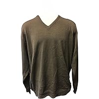 D'Avila Thick All Acrylic Big and Tall Thin V-Neck Sweater