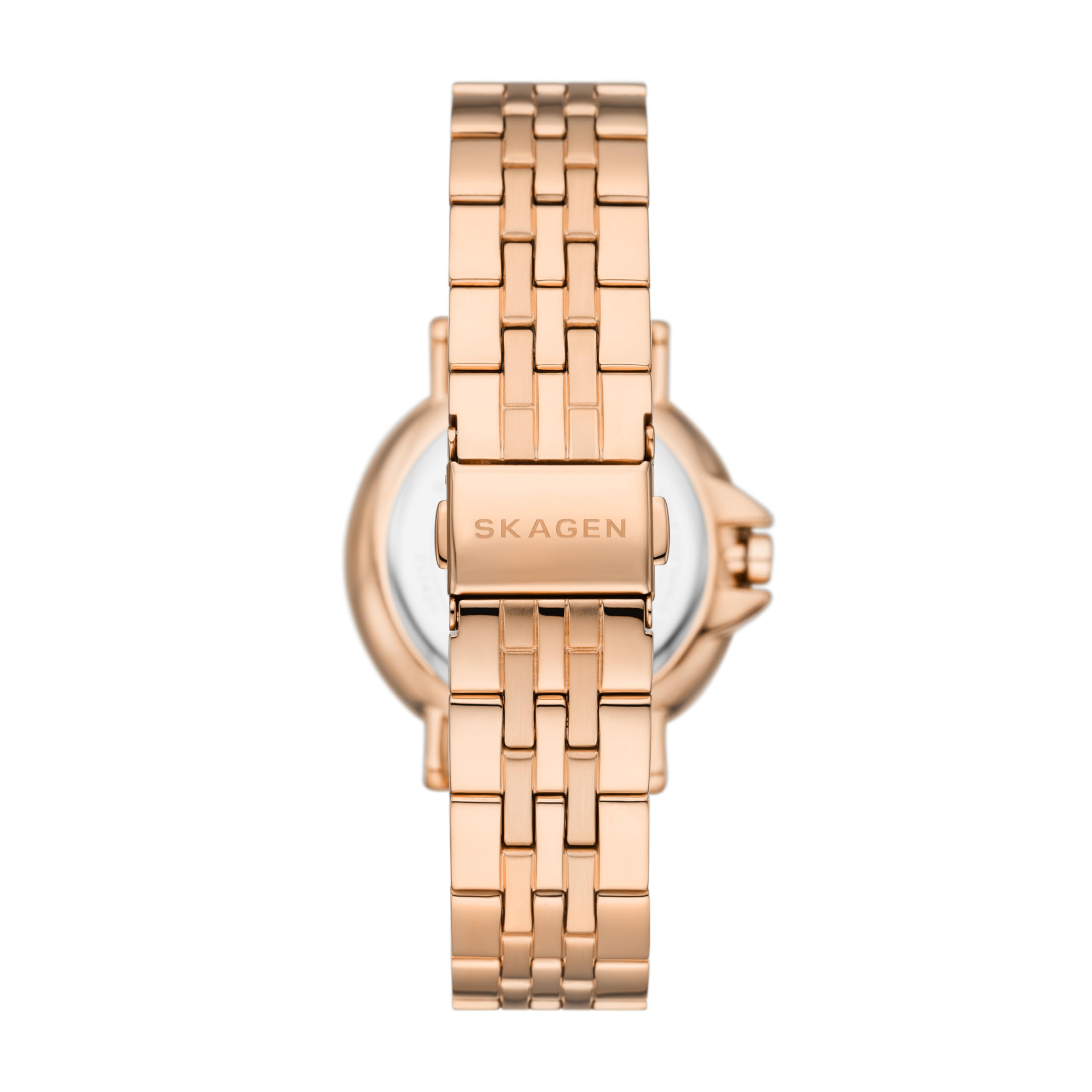 Skagen Women's Signatur Lille Sport Three-Hand Date Rose Gold Stainless Steel Bracelet Watch (Model: SKW3136)