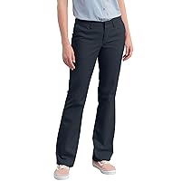Dickies Women's Flat Front Stretch Cotton Blend Pants