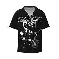 Celtic Frost Tom G. Warrior Men Fashion Hawaiian T Shirt Funny Button Down Clothes Short Sleeve Tops