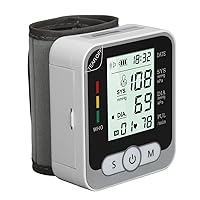 Digital Blood Pressure Monitor Machine with Storage Case, Wrist Wearing, Continuous and Stable Measurements, Automatic Pressure Adjustment, Essential for Early Detection (Voice