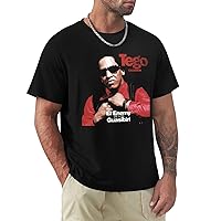 Tego Rapper Calderon Shirt Men Summer Short Sleeve Cotton Breathable T-Shirts Unisex