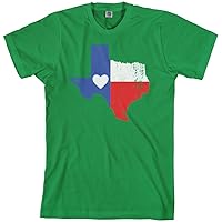 Threadrock Men's Texas State Flag with Heart T-Shirt
