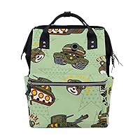 Diaper Bag Backpack Armored Vehicles Casual Daypack Multi-Functional Nappy Bags