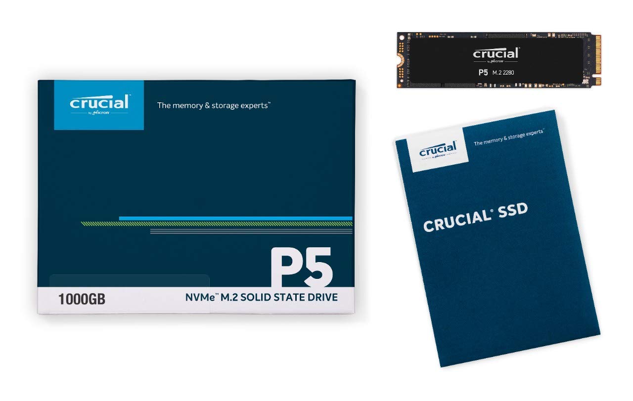 Crucial P5 2TB 3D NAND NVMe Internal Gaming SSD, up to 3400MB/s - CT2000P5SSD8