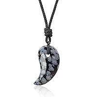 COAI Three Sacred Treasures Magatama Stone Pendant Necklace