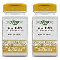 Nature's Way Boron Complex, Supports Bone Health*, 100 Capsules (Pack of 2)