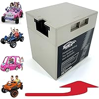 Power Wheels Battery 12v Upgrade, Ride on Battery, Fits Barbie Jeep Battery, Kids Jeep Battery Replacement Power Wheels Battery 1101506087, Battery 00801-0638 - 12v 15ah Battery