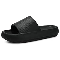 Slides for Women Men Pillow Slippers Non-Slip Bathroom Shower Sandals Soft Thick Sole Indoor and Outdoor Slides