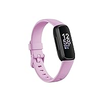 Inspire 3 Health &-Fitness-Tracker with Stress Management, Workout Intensity, Sleep Tracking, 24/7 Heart Rate and more, Lilac Bliss/Black, One Size (S & L Bands Included)
