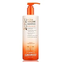 GIOVANNI 2chic Ultra-Volume Shampoo - Daily Volumizing Formula with Papaya & Tangerine Butter, Promotes Weightless Control for Fine Limp Thin Hair, No Parabens, Color Safe - 24 fl oz