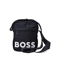 BOSS Bold Logo Nylon Adjustable Reporter Bag, Deep Sea Blue