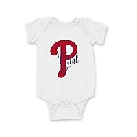 Phillies Girl Quote baby bodysuit White (R77)