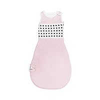 Nanit Breathing Wear Sleeping Bag – 100% Cotton Baby Sleep Sack - Works with Nanit Pro Baby Monitor to Track Breathing Motion Sensor-Free, Real-Time Alerts, Size Small, 3-6 Months, Blush Pink