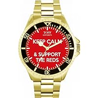 Football Fans Keep Calm and Support The Reds Ladies Watch