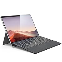Surface Keyboard, Ultra-Slim Portable Bluetooth Wireless Keyboard with Touchpad, 7 Colors Backlit Type Cover for Microsoft Surface Pro 7 Plus/ 7/6 / 5/4 / 3