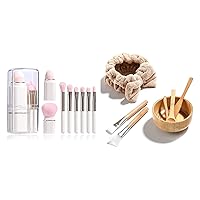 JPNK mini makeup brush & Facial mask Bowl set