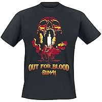 Sum 41 T Shirt Out For Blood Band Logo Official Mens Black Size M