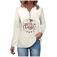 Women Sexy Ethnic Floral Shirt Button Down Henley Tees Long Sleeve V Neck Sweatshirt Casual Vintage Bohemian Top