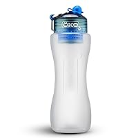 ÖKO - Advanced Water Bottle with Filter Derived from NASA Technology, Filtered Water Bottle for Travel/Outdoors & Home, Water Filter Bottle for Harmful Contaminants (1 L, Arctic)