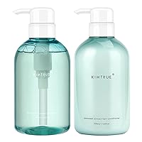 Kimtrue Shampoo and Conditioner Anti-dandruff, oil control sulfate free Moisturizess and Repair for Damaged Dry Hair 500ml/16.9 fl oz