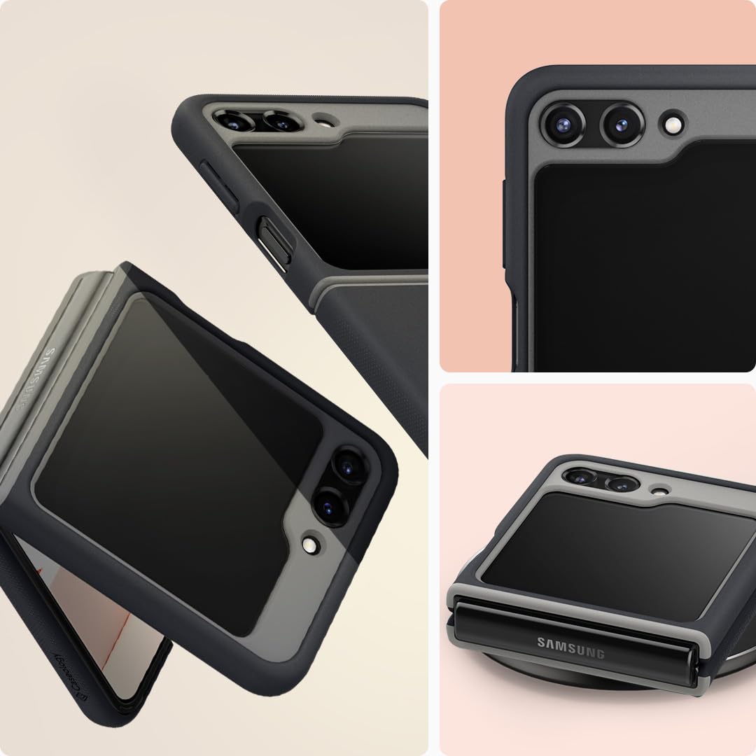 Caseology Nano Pop Silicone Case Compatible with Samsung Galaxy Z Flip 5 Case (2023) - Black Sesame