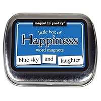 Magnetic Poetry - Little Box of Happiness Kit - Words for Refrigerator - Write Poems and Letters on The Fridge - Made in The USA