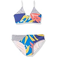 Maaji Girls' Bralette with Adjustable Lace Up Back Bikini Swimsuit Set
