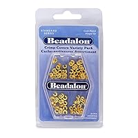 Beadalon Crimp Cover Assorted Nickel Free Gold Plated, 80-Piece