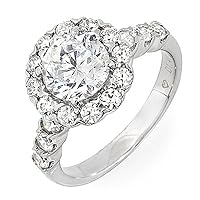 1.50ct Round Cut Diamond Engagement Ring in Platinum