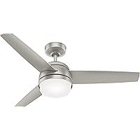 Hunter Fan Company 54212 Midtown Ceiling Fan, 48, Matte Nickel Finish