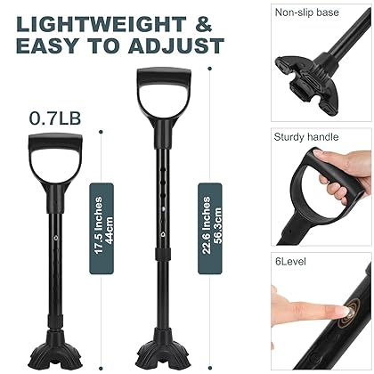 Leychves Mobility Tool, Adjustable Lift Assists Standing Aid Stand Lift Cane Standing Assist Devices for Seniors or Device to Help Get Up from Floor