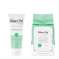 The Honey Pot Company - Feminine Wash & Feminine Wipe Bundle - Includes Ph Balance Feminine Wash and Wipes for Women - Herbal Infused Feminine Care Products - Anti-Itch