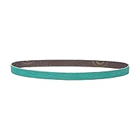 3M Green Corps Abrasive File Belt 36516, 40+ Grit, 1/2 in x 18 in, Pack of 20 Belts, Resin Bonded, Spot Weld Removal