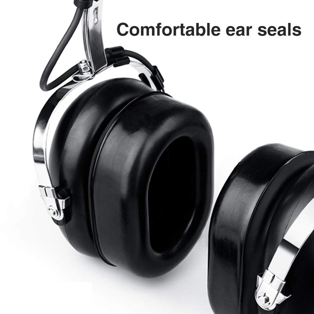 R SPIDER WIRELESS Aviation Headset for Pilots, Aviation Headset with Comfort Ear Seals, 24db Noise Cancelling, MP3 Support and Carrying Case