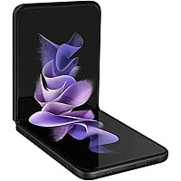 Galaxy Z Flip 3 5G Cell Phone, Factory Unlocked Android Smartphone, 256GB, Flex Mode, Super Steady Camera, Ultra Compact, US Version, Phantom Black