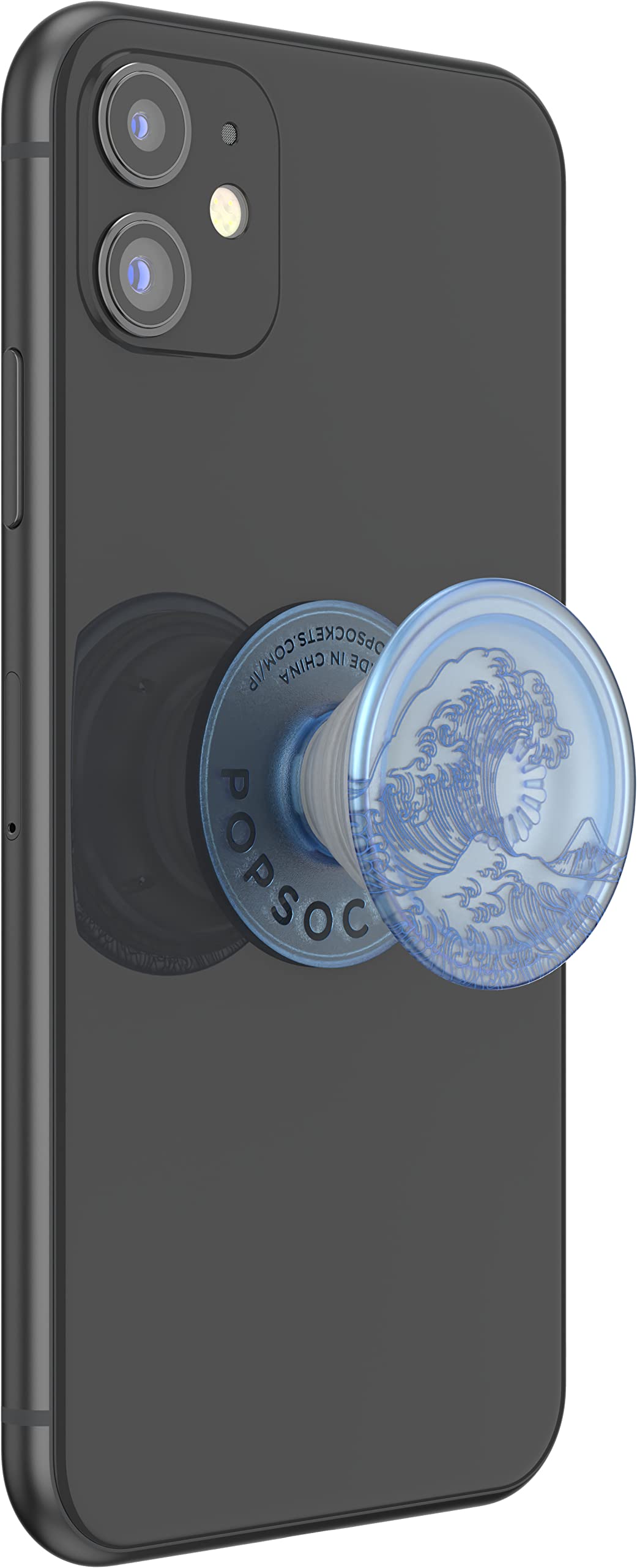 PopSockets Plant-Based Phone Grip with Expanding Kickstand, Eco-Friendly PopSockets for Phone -Translucent Ocean