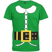 Old Glory - Mens Holiday Elf Costume T-Shirt X-Large Green