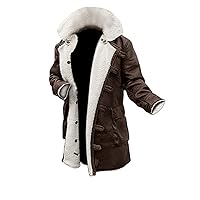 Blingsoul Real Lambskin Swedish Bomber Coat - Sherpa Lined Leather Jacket Fur Coats