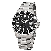 Regent URF371 Men's Elegant Analogue Steel Bracelet Silver Quartz Watch, Bracelet